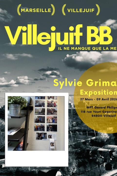 Deux villes. Deux ancrages. Un même sentiment d’appartenance.  Entre Villejuif et Marseille, mon regard circule, hésite, se mélange. Ces deux territoires, éloignés géographiquement, se répondent pourtant intimement : ce sont des lieux où je vis, où je reviens, où je me reconnais.  L’exposition se déploie comme une déambulation. Une balade photographique où l’on glisse d’une ville à l’autre sans toujours savoir laquelle l’on traverse. Les paysages urbains se confondent : avenues larges, pieds d’immeubles, lignes d’horizon façonnées par le béton et la lumière.  Mais au cœur de ces images, il y a surtout des présences.  J’ai voulu croiser les regards, aller à la rencontre de celles et ceux qui font battre Villejuif et Marseille. Les photographier là où ils vivent, là où ils marchent, attendent, rêvent.  Dans ces espaces du quotidien qui leur appartiennent, et qu’ils habitent autant qu’ils les transforment. Ces portraits, mis en regard, dessinent un territoire commun — fait de visages, d’histoires et de fragments de vie.   Sylvie Grima, Photographe Exposition "Villejuif BB, il ne manque que la mer" Avril 2026
